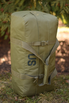 Тактическая сумка баул US 65 л большая военная армейская сумка баул цвет олива хакки для передислокации ВСУ - изображение 6