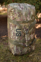 Тактична сумка баул US 65 л велика військова армійська сумка баул колір мультикам для передислокації ЗСУ - зображення 9