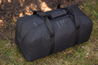 Тактическая сумка баул US 65 л большая военная армейская сумка баул цвет черный для передислокации ВСУ - изображение 10