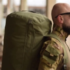 Военный баул рюкзак сумка олива 120 литров - изображение 5