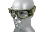 Тактические очки панорамные вентилируемые (набор из 3 линз) Оливкоые - изображение 3