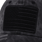 Кепка Бейсболка флаг America, USA (Америка, США, военная, тактическая, мультикам) с изогнутым козырьком Черная, Унисекс WUKE One size - изображение 3