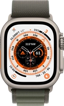 Smartwatch Apple Watch Ultra GPS + Cellular 49mm Titanium Case with Green Alpine Loop - Small (MNHJ3) - obraz 3