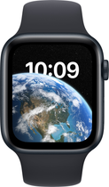Smartwatch Apple Watch SE (2022) GPS 44mm Midnight Aluminium Case with Midnight Sport Band (MNK03) - obraz 3