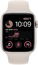 Smartwatch Apple Watch SE (2022) GPS 44mm Starlight Aluminium Case with Starlight Sport Band (MNJX3) - obraz 4