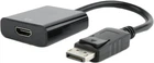 Адаптер DP->HDMI (M/F) Cablexpert, black (AB-DPM-HDMIF-002)