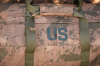 Сумка тактична баул US 65 л військова армійська сумка баул колір койот для передислокації ЗСУ - зображення 9