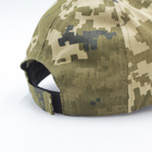 Бейсболка армійська без шевронів, камуфляжна кепка піксель, закритий бейс з регулюванням розміру 58р - зображення 4