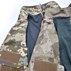 Бойова сорочка Убакс (розмір 4XL) тактична футболка з довгим рукавом UBACS чоловіча армійська кофта з замком олива піксель убокс - зображення 3