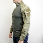 Боевая рубашка Убакс (размер 4XL) татическая футболка с длинным рукавом UBACS мужская армейская кофта с замком - изображение 3
