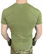 Футболка Олива ЗСУ , летняя военная футболка мужская , тактическая футболка военнослужащих всу . Размер 56 - изображение 3
