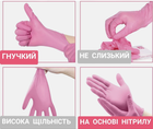 Нитриловые перчатки Medicom SafeTouch® Advanced Pink текстурированные без пудры розовые Размер S 1000 шт (3,6 г) - изображение 3