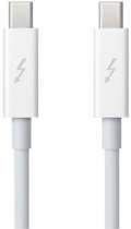 Biały kabel Apple Thunderbolt 2 m (MD861) - obraz 1