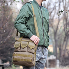 Військова армійська тактична сумка Розвідник тип-3 166 хакі - зображення 13