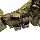Тактичний бойовий пояс розвантаження YAKEDA Multicam розвантажувальний пояс мультикам з п'ятьма підсумками та molle - изображение 8