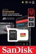 Sandisk microSDHC 32GB Extreme A1 Class 10 V30 UHS-I U3 (SDSQXAF-032G-GN6MA) - зображення 1