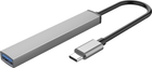 Hub USB Orico Type-C - USB3.0, 3xUSB2.0 (AH-13-GY-BP) (CA913534) - obraz 3