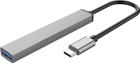 Hub USB Orico Type-C - USB3.0, 3xUSB2.0 (AH-13-GY-BP) (CA913534) - obraz 3