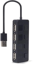 USB-хаб на 4 порти USB 2.0 Gembird UHB-U2P4-05 - зображення 3