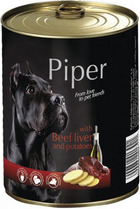Mokra karma dla psów DOLINA NOTECI Piper z wątróbką wołową i ziemniakami - puszka 400g (5902921300304) - obraz 1