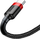 Baseus Cafule Kabel USB do Type-C 2A 2.0 m Czerwony/Czarny (CATKLF-C91) - obraz 2