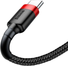 Baseus Cafule Kabel USB do Type-C 2A 2.0 m Czerwony/Czarny (CATKLF-C91) - obraz 2