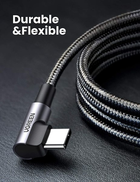 Кабель Ugreen US323 Type-C-Type-C Both Angled 3 A Cable 1 м Gray\Black (UGR-70529) - зображення 7