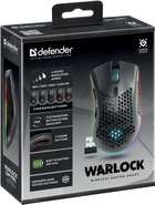 Mysz Defender Warlock GM-709L RGB Bezprzewodowa Czarna (4714033527095) - obraz 8