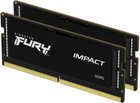 Оперативна пам'ять Kingston Fury SODIMM DDR5-4800 65536MB PC5-38400 (Kit of 2x32768) Impact 2Rx8 Black (KF548S38IBK2-64) - зображення 1