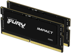 RAM Kingston Fury SODIMM DDR5-5600 65536MB PC5-44800 (zestaw 2x32768) Impact 2Rx8 czarny (KF556S40IBK2-64) - obraz 1