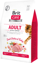 Сухий корм для кішок живуть на вулиці Brit Care Cat GF Adult Activity Suppor з куркою та індичкою 400 г (8595602540839) - зображення 1