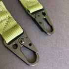 Регульований двоточковий ремень для носіння зброї через плече нейлоновий SP-Sport оливковий АНZK-4 - зображення 7