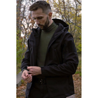 Тактична тепла куртка Soft Shell Чорна Logos XL - зображення 1