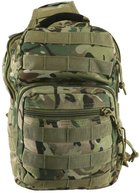 Рюкзак тактичний однолямковий KOMBAT UK Mini Molle Recon Shoulder Bag Мультікам 10 л (kb-mmrsb-btp) - зображення 2
