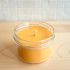 Свічка ароматизована "Мед і квіти апельсина" з бджолиного воску у склянній банці - изображение 3
