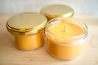 Свічка ароматизована "Мед і квіти апельсина" з бджолиного воску у склянній банці - изображение 5