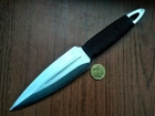 Нож Метательный Срібний Стрела (кинжал) с чехлом - изображение 3