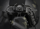 Кріплення на шолом OX Horn Headset Bracket для навушників Peltor/Earmor/Walkers Ox Horn із рейками 19 - 21 мм зелений колір - зображення 6