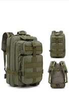 Бойовий рюкзак чоловічий сумка на плечі ранець штурмовий Оливковий 28 л надійне і зручне спорядження для бойових місій максимальна місткість і функціональність - зображення 1