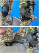 Військовий захисний комплект наколінники з налокотниками Хакі - зображення 2