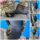 Військовий захисний комплект наколінники з налокотниками Хакі - зображення 8