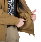Куртка ветрозащитная Cougar QSA + HID Jacket Helikon-Tex Coyote XXL Тактическая мужская - изображение 4