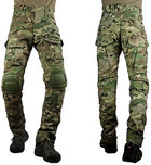 Тактические боевые военные штаны ВСУ мультикам с несколькими карманами, камуфляжные с наколенниками, Multicam р.7XL - изображение 2