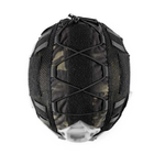 Кавер на шолом OneTigris Tactical Helmet Cover for Ops-Core FAST PJ Helmet L/XL чорний мультикам 2000000089294 - зображення 4