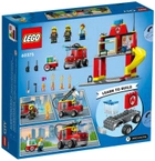 Конструктор LEGO City Пожежне депо та пожежна машина 153 деталі (60375) - зображення 7
