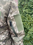 Тактична куртка Softshell армійська військова флісова куртка колір піксель софтшел розмір 56 для ЗСУ 56-02 - зображення 6