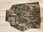 Тактична куртка Softshell армійська військова флісова куртка колір піксель софтшел розмір 56 для ЗСУ 56-02 - зображення 8