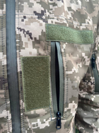Тактична куртка Softshell армійська військова флісова куртка колір піксель софтшел розмір 56 для ЗСУ 56-02 - зображення 10