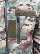 Тактична куртка Softshell армійська військова флісова куртка колір мультикам софтшел розмір 46 для ЗСУ 46-01 - зображення 6