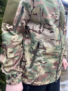 Тактична куртка Softshell армійська військова флісова куртка колір мультикам софтшел розмір 48 для ЗСУ 48-01 - зображення 3